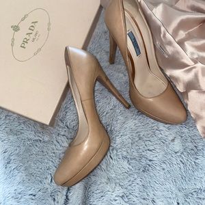 Prada Alzaturre Donna heel in nude 38